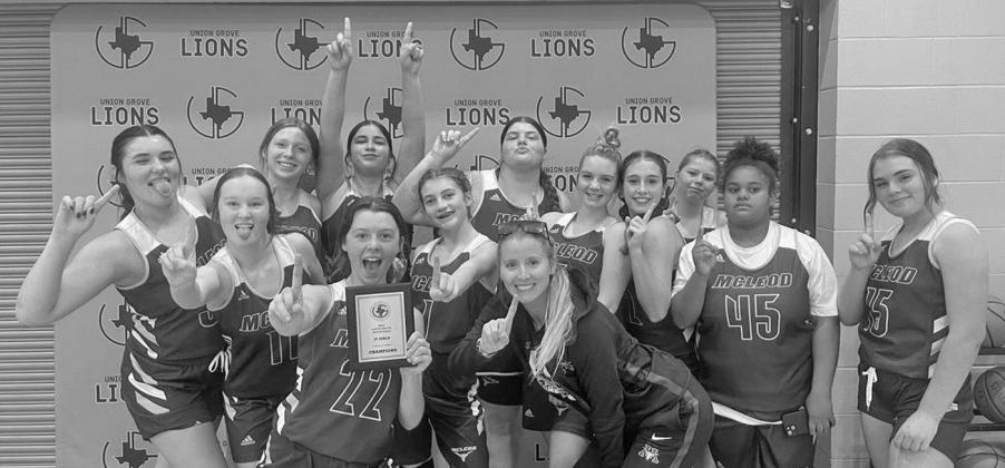 McLeod’s JV girls’ basketball squad won on the Union Grove JV tournament championship recently. Basketball