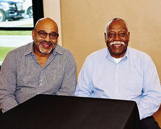 Greg Roberts and Coach William Harper during a celebration honoring friendship, mentorship and community legacy. Courtesy photo
