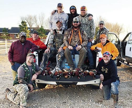 Coach Harper during a pheasant hunting trip, one of his favorite ways to relax away from football. Courtesy photo