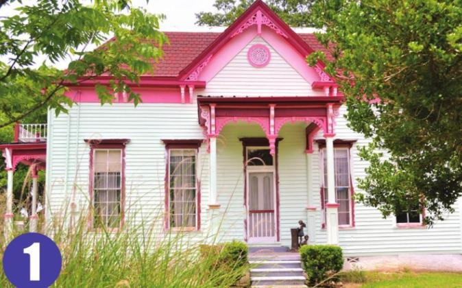 Inset photo 1: The side entrance, which faces the side entrance, opens into a small entryway and is no longer used. Article Image Alt Text