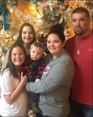 From left to right Kendall, Mackenzie, Grayson, Misty, and JJ Baker Thanksgiving Blessings