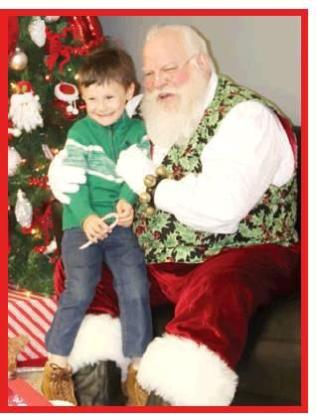 Santa visits J.K. Hileman Elementary