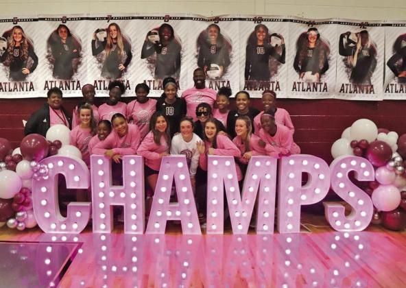 Atlanta’s volleyball team defeated Hooks in its final district game last week and nailed down a district championship and second consecutive undefeated championship run in the process. Lady Rabbs celebrate Senior Night, seals second consecutive undefeated district run