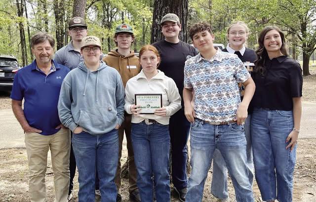 The Queen City High School Forestry Team competed at the recent Marion- Cass District Forestry Meet and came home with first place for their efforts. With this performance, the team has earned a spot at the FFA State Forestry Meet in Nacogdoches this Apri