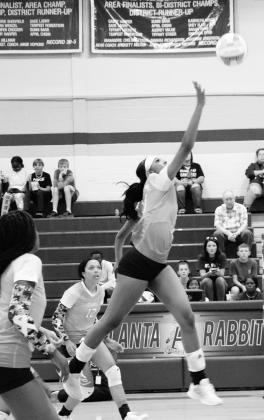 Lady Rabbs boost district volleyball record to 7-1