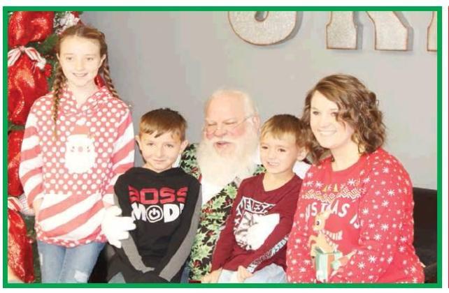Santa visits J.K. Hileman Elementary
