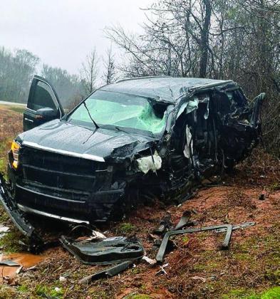 Wreck involving two semi-trucks near Hughes Springs