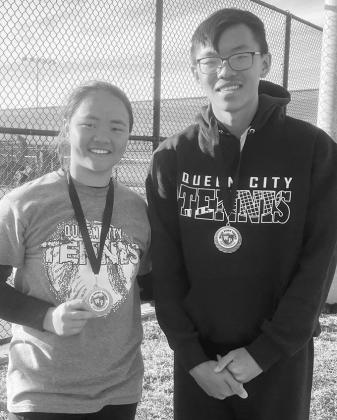 Queen City High School varsity tennis players competed at the State Farm Invitational varsity tennis tournament hosted by Wills Point High School on Mar. 17. Clare Wong won the girls’ singles A Division and Vincent Wong won the boys’ singles A Divisio Tennis News
