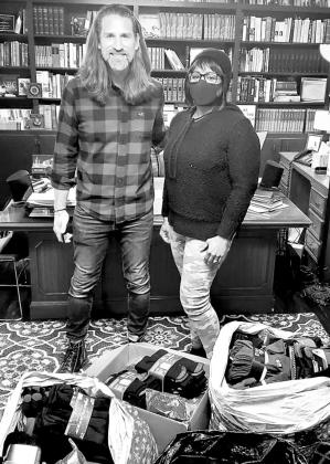 Sock donation was a success