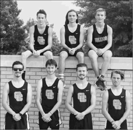 Queen City’s varsity boys’ cross country team competed in a meet at LeTourneau University in Longview last Saturday. The guys are, standing from left: Cole Price, JC Stone, Logan Price and Kenneth Allison. Sitting on wall from left: Steven Stone, Joel Article Image Alt Text