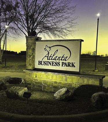 It’s not likely there is a prettier entrance to a town’s business park than this one just off U. S. Highway 59 coming to Atlanta from the west. The lights of Atlanta are a beautiful sight