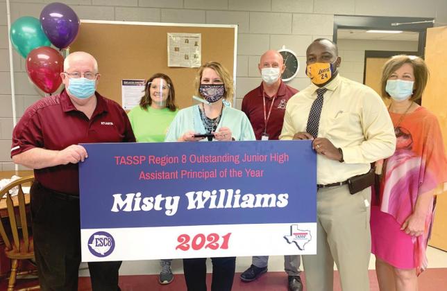 Willaims named Asst. Principal of the Year Article Image Alt Text