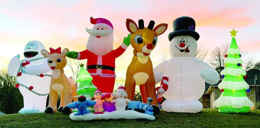 A giant Merry Christmas