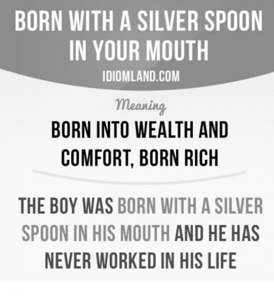 IT’S ALL ABOUT... A ‘silver spoon’ life