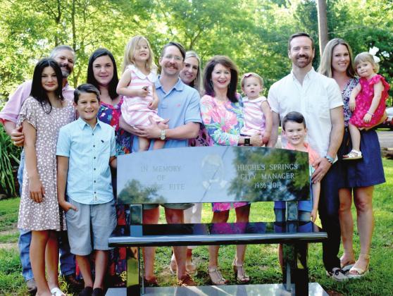 Hughes Springs dedicates Fite memorial bench