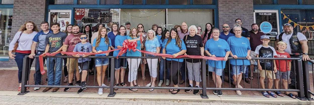 Several showed up to support the owners of Jana’s Mercantile for their Atlanta Area Chamber of Commerce ribbon cutting Friday,August 11. Courtesy Photo It’s the most wonderful time of the year