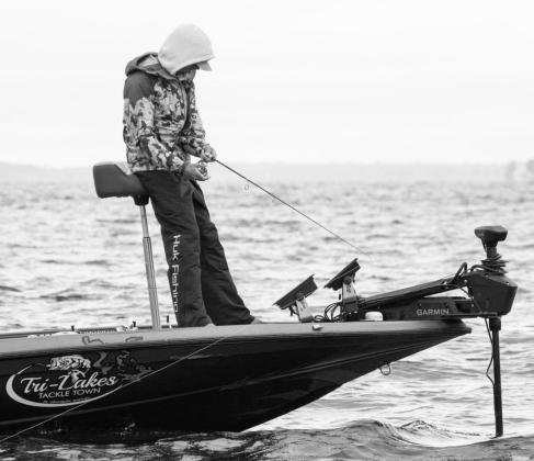 Like many modern pros,Hall spends gobs of time on water with his head down and eyes glued to is electronics screen, soaking up valuable intel provided by forward-facing sonar technology. (MLF Photo) Winning Big