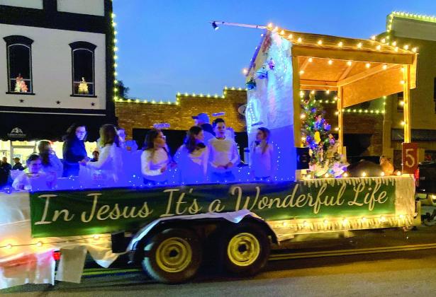 Queen City Assembly of God float says “In Jesus It’s a Wonderful Life.” Article Image Alt Text