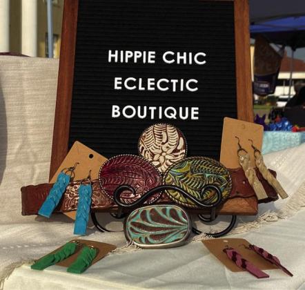 Hippie Chic Eclectic Boutique’s custommade belt buckles and earrings are just a few of the talents this vendor team can claim. LINDEN LOCALE: Spring Fling kickoff