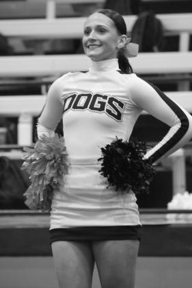 The QCHS Varsity Cheerleaders hosted a “Show-Off” Sunday night at Eugene Sloan Memorial Gymnasium.
