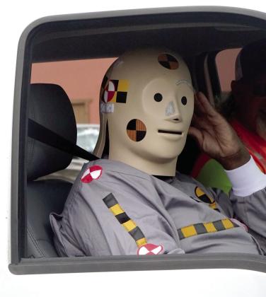 Okay, so this is for fun. But notice, this face on the model belonging to the Atlanta District Texas Department of Transportation is not smiling. Interesting but not very attractive. Puzzling maybe. Faces