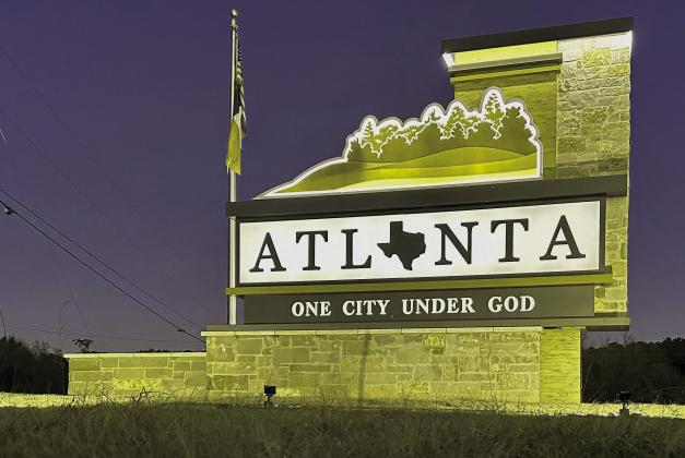 This prominent main entry to Atlanta coming from the west says it all with an outstanding sign. The lights of Atlanta are a beautiful sight