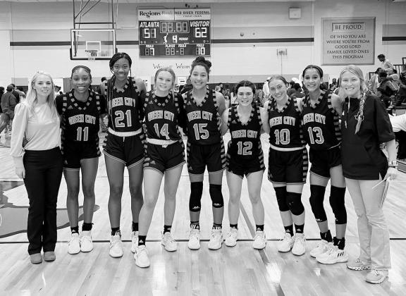 Queen City Lady Bulldogs traveled to Atlanta last week to open up district play. Queen City worked together as a team and defeated the Lady Rabbs, 62-51. Leading scorers were Jamecia Cook with 27 points and Trinity Oden with 10 points. AMS boys sweep Paul Pewitt