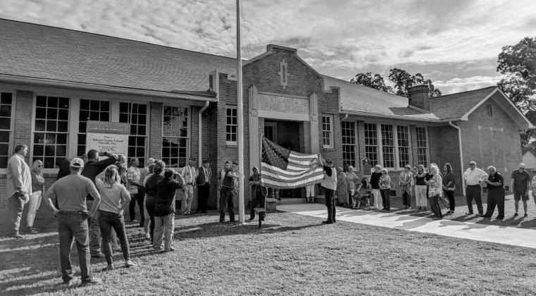 The Miller Grade School flagpole dedication photograph is courtesy of Miranda Johnson. Miller Grade School continues to impress