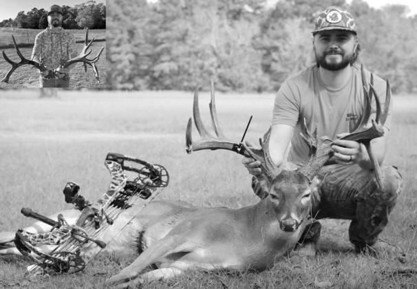 Brody Chapin of Elkhart with the super wide 19 pointer he arrowed on five acres in Anderson County. Chapin rattled/grunted the free ranging bruiser to within one yard of his tree stand saddle. It was his first encounter with the 207 4/8-inch whitetail.The Brody Chapin of Elkhart with the super wide 19 pointer he arrowed on five acres in Anderson County. Chapin rattled/grunted the free ranging bruiser to within one yard of his tree stand saddle. It was his first encounter with the 207 4/8-inch whitetail.The