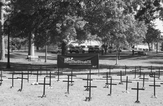 TxDOT displays memorial for lives lost in 2024