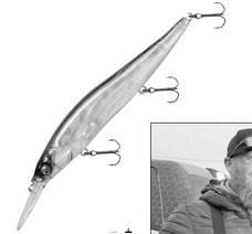 Gomez used a MegaBass Pro Vision 110 jerk bait in a Pro Blue pattern to fool the fish in 2026. He caught the bass on crappie-style baits in 2023 and 2025. (Courtesy Photo)