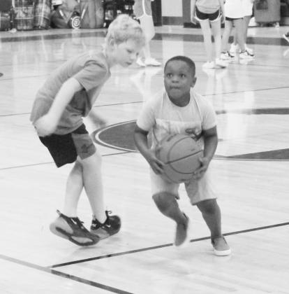 Candid photos from basketball camp