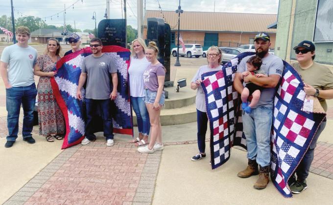 Courtesy photo Quilts of Valor presented to two local veterans