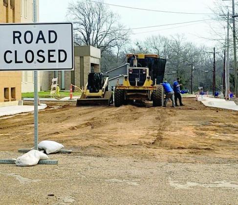 Linden Rush Street cement stabilization underway
