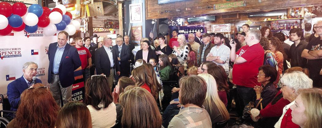 Abbott in Texarkana campaigning