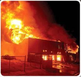 Photo by Robin Betts Fire destroys church