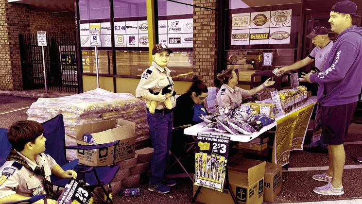 Scouts raising funds 