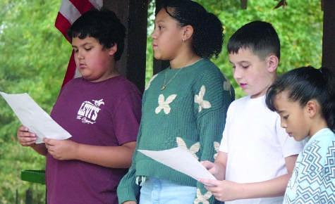 Linden-Kildare elementary students are giving a presentation on Texas Arbor Day.They are, in no certain order,Jordan Montoya,Brenda Rodriquez,Evan Bobo and Sydney Blaylock. Arbor Day