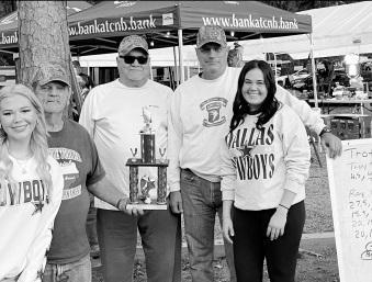 Georgia won the rod and reel portion of the Jacob Dude Turner Memorial Scholarship Catfish Tournament