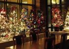 The cafeteria for CHRISTUS St. Michael Hospital-Atlanta is lit throughout the day and into the night with the Christmas trees which are being auctioned by the hospital’s auxiliary as a scholarship fundraising project. CHRISTMAS TREE AUCTION