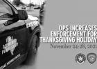 DPS increases traffic enforcement for Thanksgiving holiday