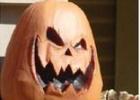 This Jack-o-Lantern is forbidding. Notice he has only one eye and looks as if he could use a few more teeth. Maybe he could be the Devil’s pet.