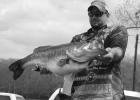 Sean Swank caught this 16.07 pound Legacy Lunker from Caddo Lake in spring 2011.An internal PIT tag identified it as the same fish caught a year earlier by Keith Burns of Jefferson. It weighed 16.17. Burn’s fish ranks as Texas’ No. 20 heaviest bass. S