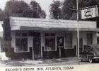 Yesteryear’s drive-in did not look like the Dairy Queen of today. Still, pull up to the popular Brown’s Drive Inn on East Main across the street from today’s Brookshire’s, and a car-hop would come out and take your order. OLD ATLANTA IN PHOTOS