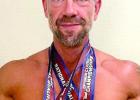 Jacob Pyle shows the two medals he received at the amateur level of the International Fitness and Bodybuilding Federation (IFBB) show in Shreveport recently. His categories were Masters Physique 40+ and Open Physique. Local bodybuilders put their best ‘muscles’ forward