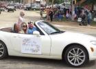 Indie Pittman is tickled to be Toddler Miss Hughes Springs for the Texas Wildflower Trails. 55th Annual Wildflower Trail-s- Hughes Springs