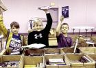 The youth came, too, for the Atlanta Public Library’s book sale Monday,April 8 through Saturday,April 13. Showing their finds above are, from left, Kole Martin, 11, Britton Thompson, 11, Braxton Thompson, 9, and Brandon Baker, 6. Friends of the Atlanta Book sale brings out the smiles