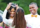 Destinee Wells, Atlanta’s 2021 Homecoming Queen, crowns this year’s Queen Sabriiyah Young. Photo by KENISHA WEBSTER Atlanta Rabbit Royalty