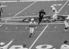 Atlanta’s Jayden Riley looks downfield for an open receiver. Courtesy Photo Atlanta seventh, eighth grade teams stomp Gladewater
