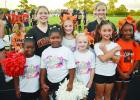 The Little Bulldogs and the Mini Cheerleaders were a definite highlight last Friday night as they ran out with the football team and cheered them on during the first quarter